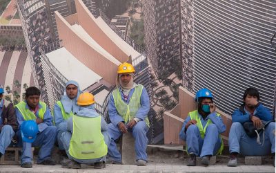 Migrant_workers_in_West_Bay_Doha Migrant_workers_in_West_Bay_Doha